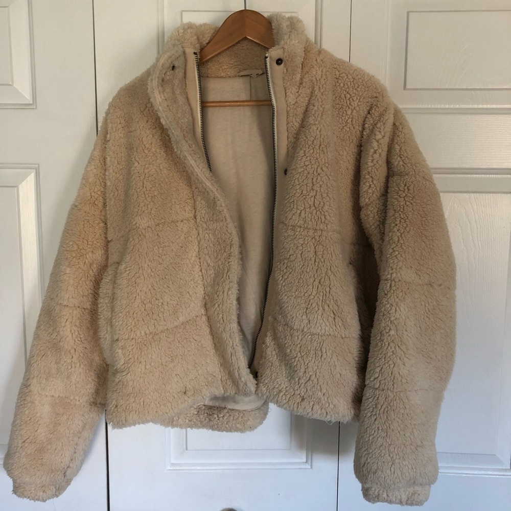 Free people oversized teddy bear coat